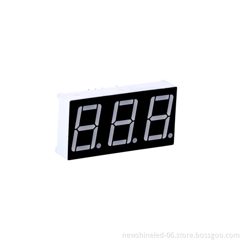 0.8 Inch 3 Digit Large LED 7 Segment Display DIP White LED Segment